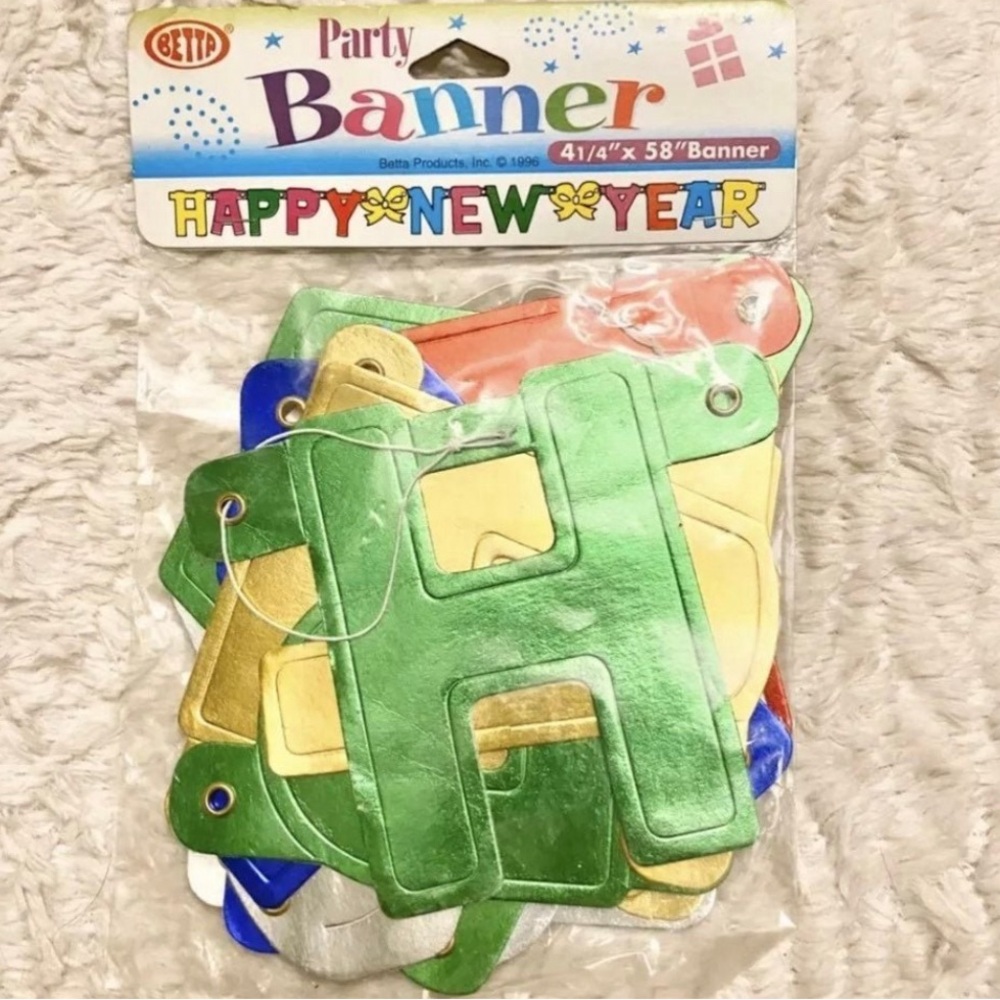 💞 New 4.5 Foot "Happy New Year" Party Banner
